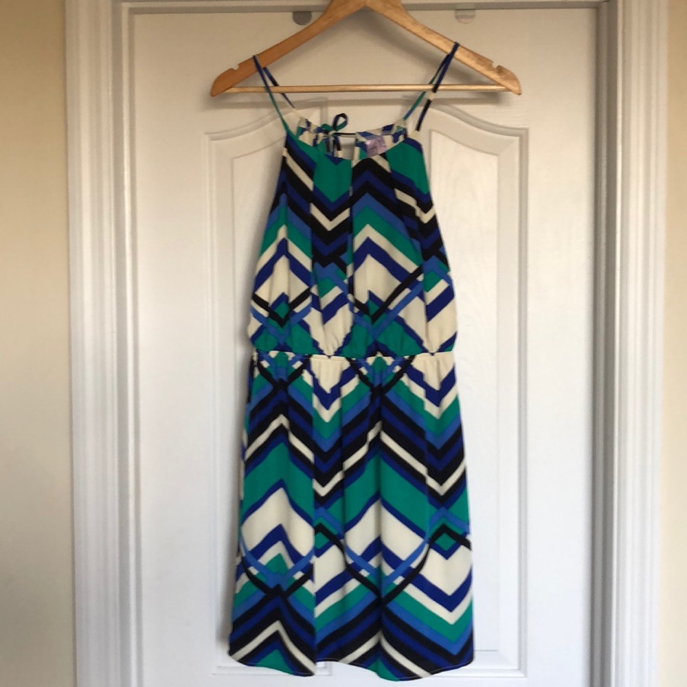 Chevron striped dress